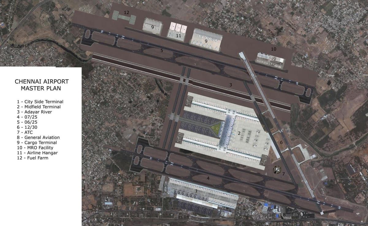 kort Chennai lufthavn