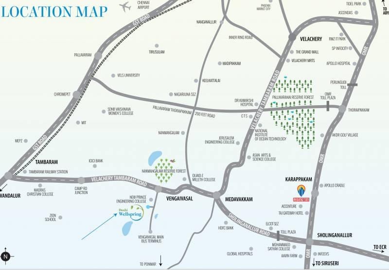Medavakkam Chennai kort